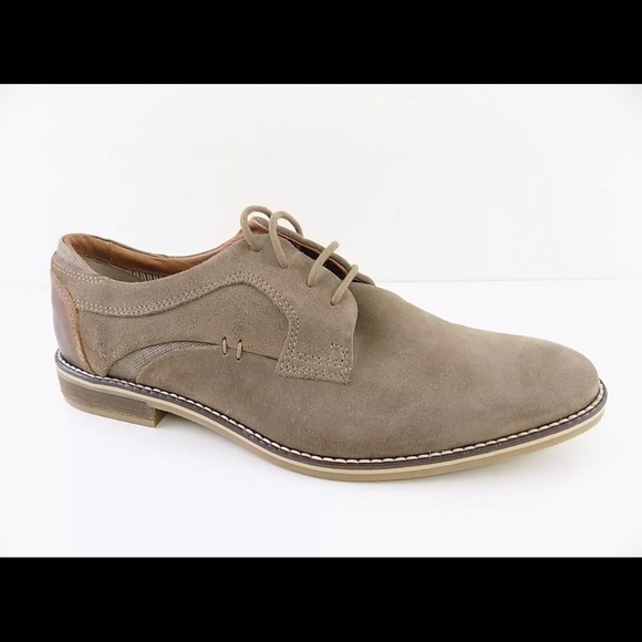 🔥ALFANI🔥KEVIN LIGHT TAN OXFORD SHOES SIZE 9 NEW IN BOX - Picture 6 of 7